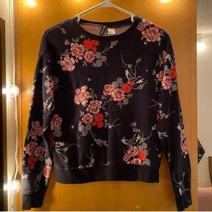 Floral Crew Neck Pullover
